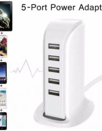 30W USB power adapter 5 usb ports to charge 5 device