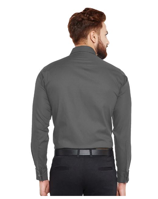 Grey Formal Shirt For Men – snapy online shopping