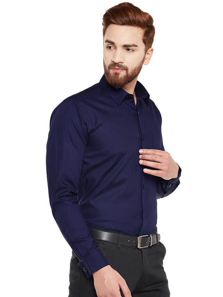 Navy Blue Formal Shirt For Men – snapy online shopping