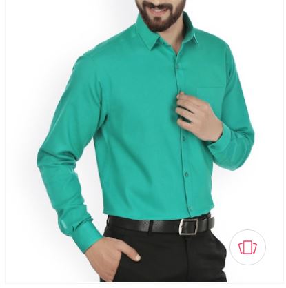 Sea Green Formal Shirt For Men – snapy online shopping