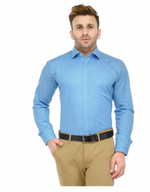Sky Blue Formal Shirt For Men