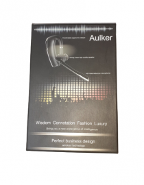 AULKER Bluetooth Wireless Headset, Mono Behind Over Ear Single Ear