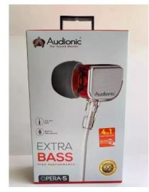 AUDIONIC OPERA 5 EARPHONE / Extra Bass High / 3.5 mm Jack ( Grey )