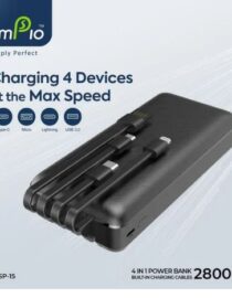 Simplo SP-15 28000mWh Power Bank (4 in 1 with built-in cables)